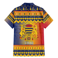 Chad Christmas Family Matching Mermaid Dress and Hawaiian Shirt Coat Of Arms Merry Christmas - Wonder Print Shop