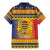 Chad Christmas Family Matching Mermaid Dress and Hawaiian Shirt Coat Of Arms Merry Christmas - Wonder Print Shop