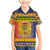 Chad Christmas Family Matching Mermaid Dress and Hawaiian Shirt Coat Of Arms Merry Christmas - Wonder Print Shop