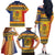 Chad Christmas Family Matching Off The Shoulder Long Sleeve Dress and Hawaiian Shirt Coat Of Arms Merry Christmas - Wonder Print Shop