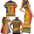 Chad Christmas Family Matching Short Sleeve Bodycon Dress and Hawaiian Shirt Coat Of Arms Merry Christmas - Wonder Print Shop