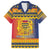 Chad Christmas Family Matching Short Sleeve Bodycon Dress and Hawaiian Shirt Coat Of Arms Merry Christmas - Wonder Print Shop