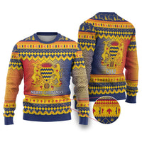 Chad Christmas Ugly Christmas Sweater Coat Of Arms Merry Christmas - Wonder Print Shop