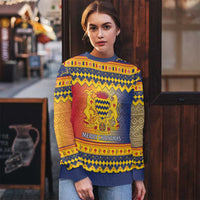 Chad Christmas Ugly Christmas Sweater Coat Of Arms Merry Christmas - Wonder Print Shop