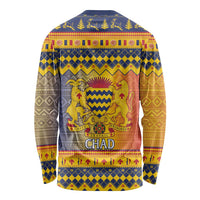 Chad Christmas Long Sleeve Shirt Coat Of Arms Merry Christmas - Wonder Print Shop