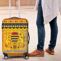 Chad Christmas Luggage Cover Coat Of Arms Merry Christmas - Wonder Print Shop