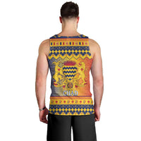 Chad Christmas Men Tank Top Coat Of Arms Merry Christmas - Wonder Print Shop