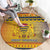 Chad Christmas Round Carpet Coat Of Arms Merry Christmas