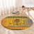 Chad Christmas Round Carpet Coat Of Arms Merry Christmas