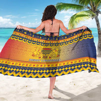 Chad Christmas Sarong Coat Of Arms Merry Christmas - Wonder Print Shop