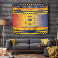 Chad Christmas Tapestry Coat Of Arms Merry Christmas - Wonder Print Shop