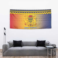 Chad Christmas Tapestry Coat Of Arms Merry Christmas - Wonder Print Shop