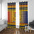 Chad Christmas Window Curtain Coat Of Arms Merry Christmas - Wonder Print Shop