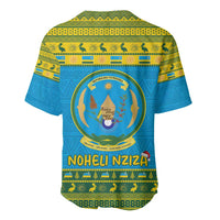 Rwanda Christmas Baseball Jersey Coat Of Arms Noheli Nziza - Wonder Print Shop