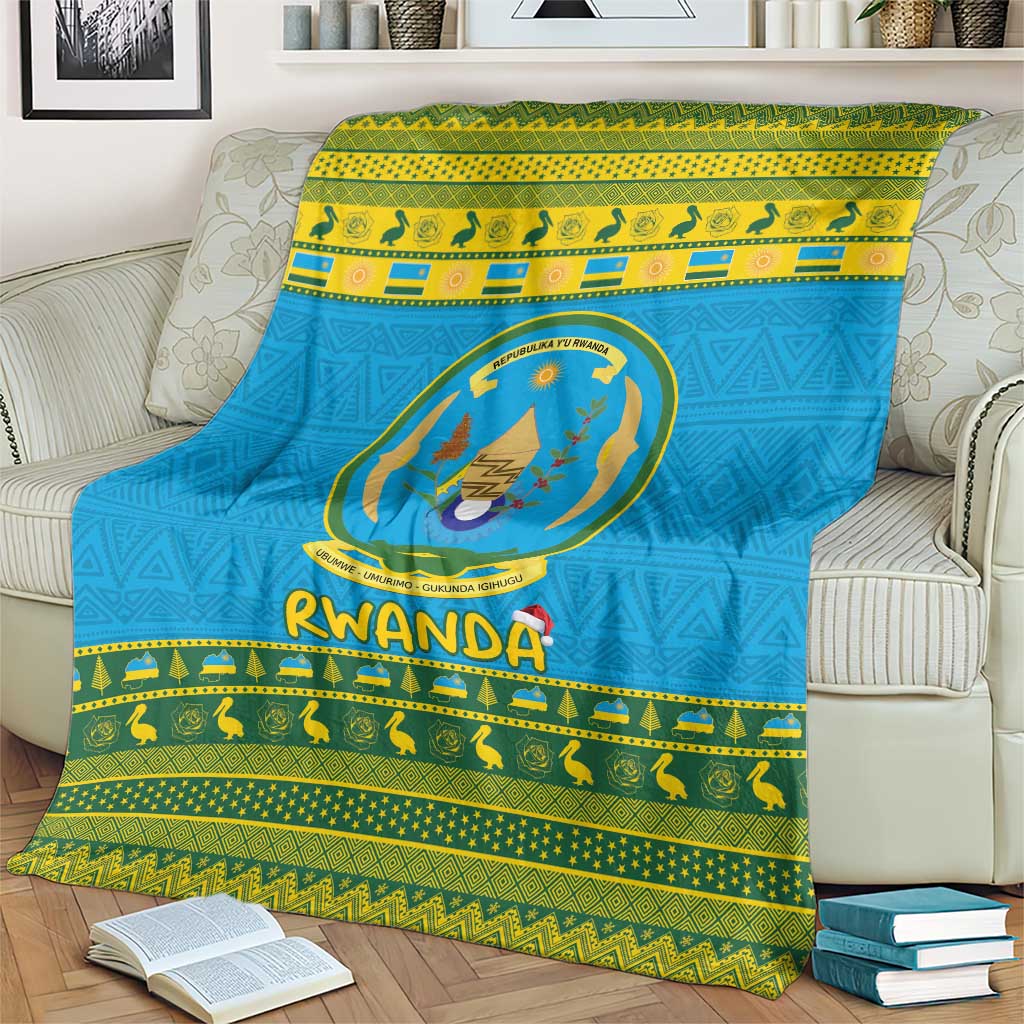 Rwanda Christmas Blanket Coat Of Arms Noheli Nziza