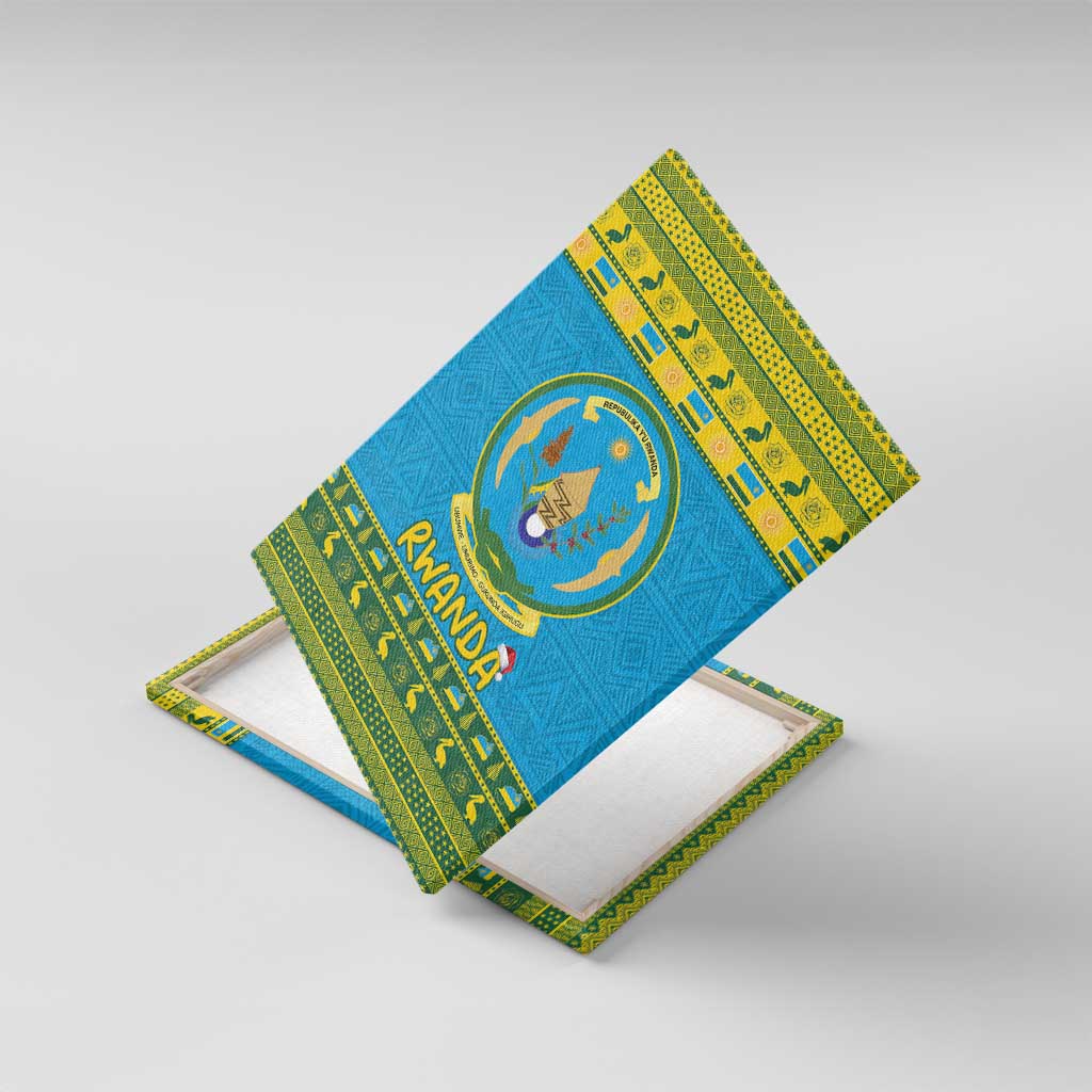 Rwanda Christmas Canvas Wall Art Coat Of Arms Noheli Nziza - Wonder Print Shop