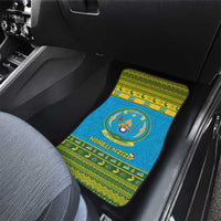 Rwanda Christmas Car Mats Coat Of Arms Noheli Nziza - Wonder Print Shop