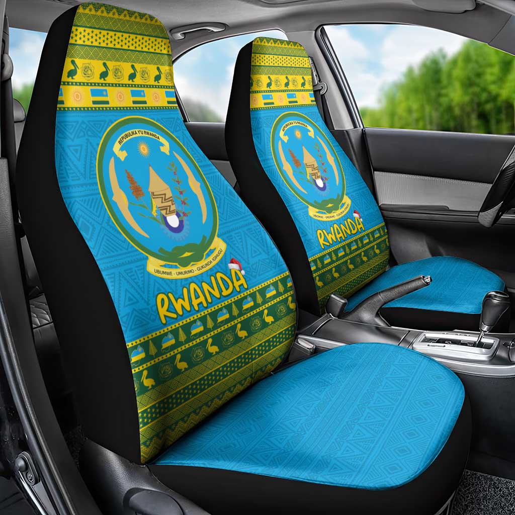 Rwanda Christmas Car Seat Cover Coat Of Arms Noheli Nziza - Wonder Print Shop