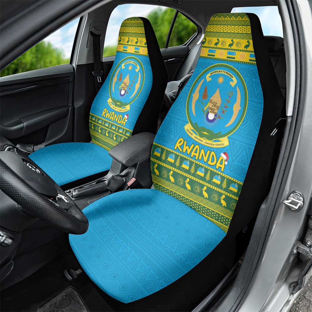 Rwanda Christmas Car Seat Cover Coat Of Arms Noheli Nziza - Wonder Print Shop