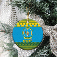 Rwanda Christmas Ceramic Ornament Coat Of Arms Noheli Nziza - Wonder Print Shop