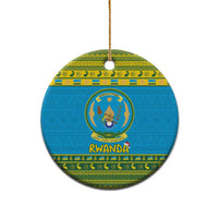 Rwanda Christmas Ceramic Ornament Coat Of Arms Noheli Nziza - Wonder Print Shop