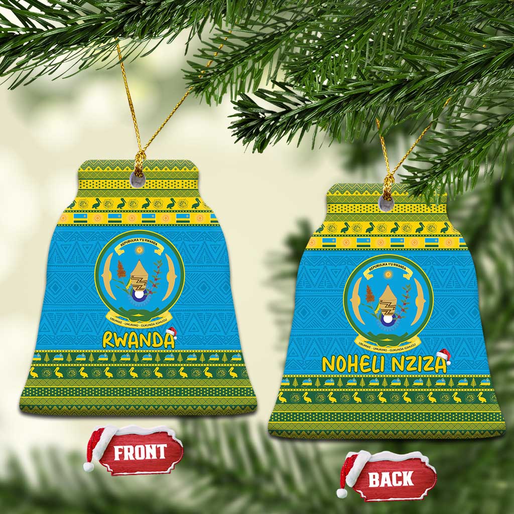 Rwanda Christmas Ceramic Ornament Coat Of Arms Noheli Nziza - Wonder Print Shop