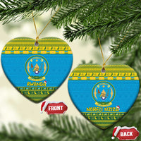 Rwanda Christmas Ceramic Ornament Coat Of Arms Noheli Nziza - Wonder Print Shop