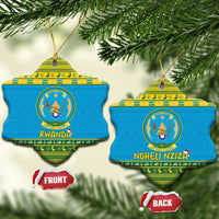 Rwanda Christmas Ceramic Ornament Coat Of Arms Noheli Nziza - Wonder Print Shop