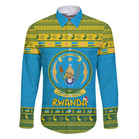 Rwanda Christmas Family Matching Long Sleeve Bodycon Dress and Hawaiian Shirt Coat Of Arms Noheli Nziza - Wonder Print Shop