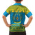 Rwanda Christmas Family Matching Summer Maxi Dress and Hawaiian Shirt Coat Of Arms Noheli Nziza - Wonder Print Shop
