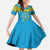 Rwanda Christmas Family Matching Summer Maxi Dress and Hawaiian Shirt Coat Of Arms Noheli Nziza - Wonder Print Shop