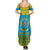 Rwanda Christmas Family Matching Summer Maxi Dress and Hawaiian Shirt Coat Of Arms Noheli Nziza - Wonder Print Shop