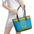 Rwanda Christmas Leather Tote Bag Coat Of Arms Noheli Nziza - Wonder Print Shop