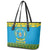 Rwanda Christmas Leather Tote Bag Coat Of Arms Noheli Nziza - Wonder Print Shop