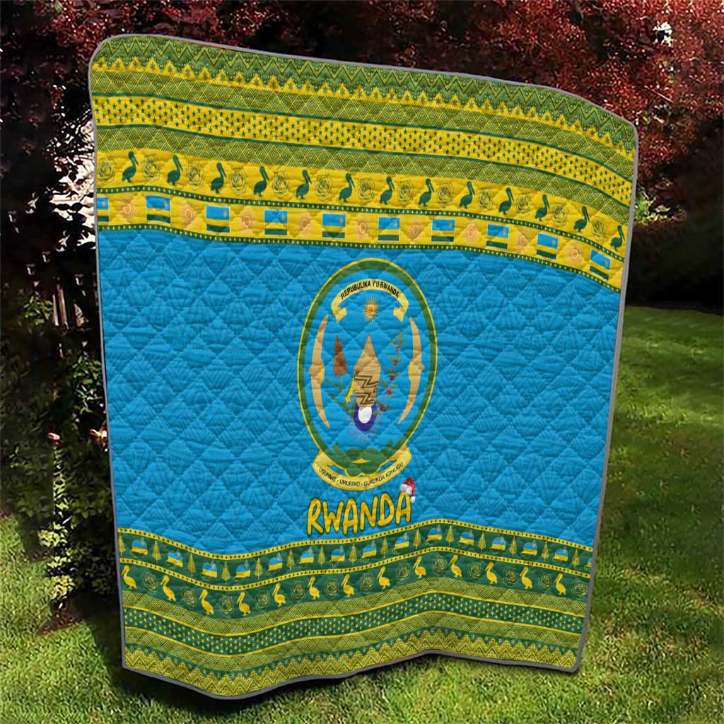Rwanda Christmas Quilt Coat Of Arms Noheli Nziza - Wonder Print Shop