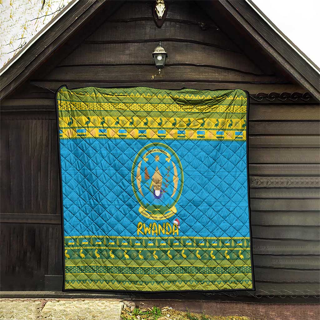 Rwanda Christmas Quilt Coat Of Arms Noheli Nziza - Wonder Print Shop