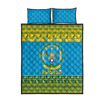 Rwanda Christmas Quilt Bed Set Coat Of Arms Noheli Nziza - Wonder Print Shop