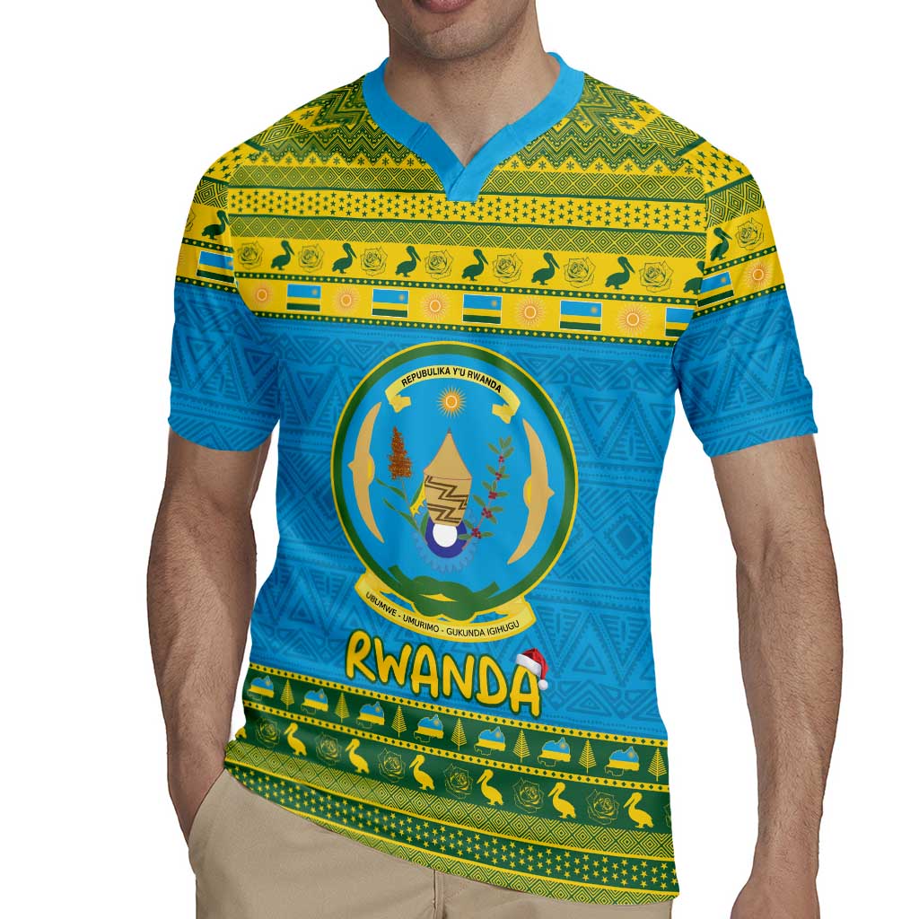 Rwanda Christmas Rugby Jersey Coat Of Arms Noheli Nziza - Wonder Print Shop