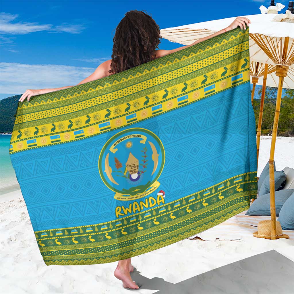 Rwanda Christmas Sarong Coat Of Arms Noheli Nziza - Wonder Print Shop