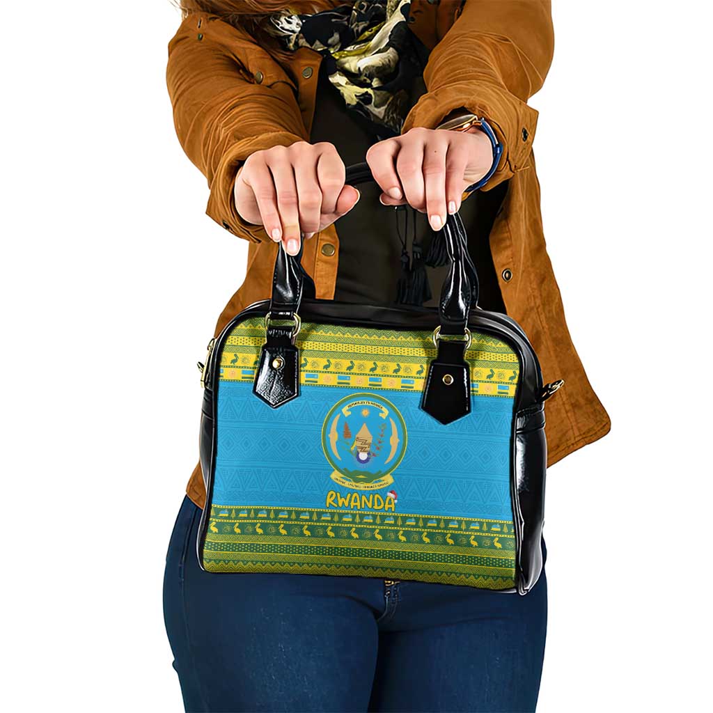 Rwanda Christmas Shoulder Handbag Coat Of Arms Noheli Nziza
