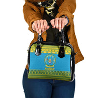 Rwanda Christmas Shoulder Handbag Coat Of Arms Noheli Nziza