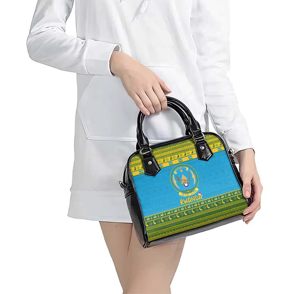 Rwanda Christmas Shoulder Handbag Coat Of Arms Noheli Nziza