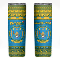 Rwanda Christmas Skinny Tumbler Coat Of Arms Noheli Nziza - Wonder Print Shop