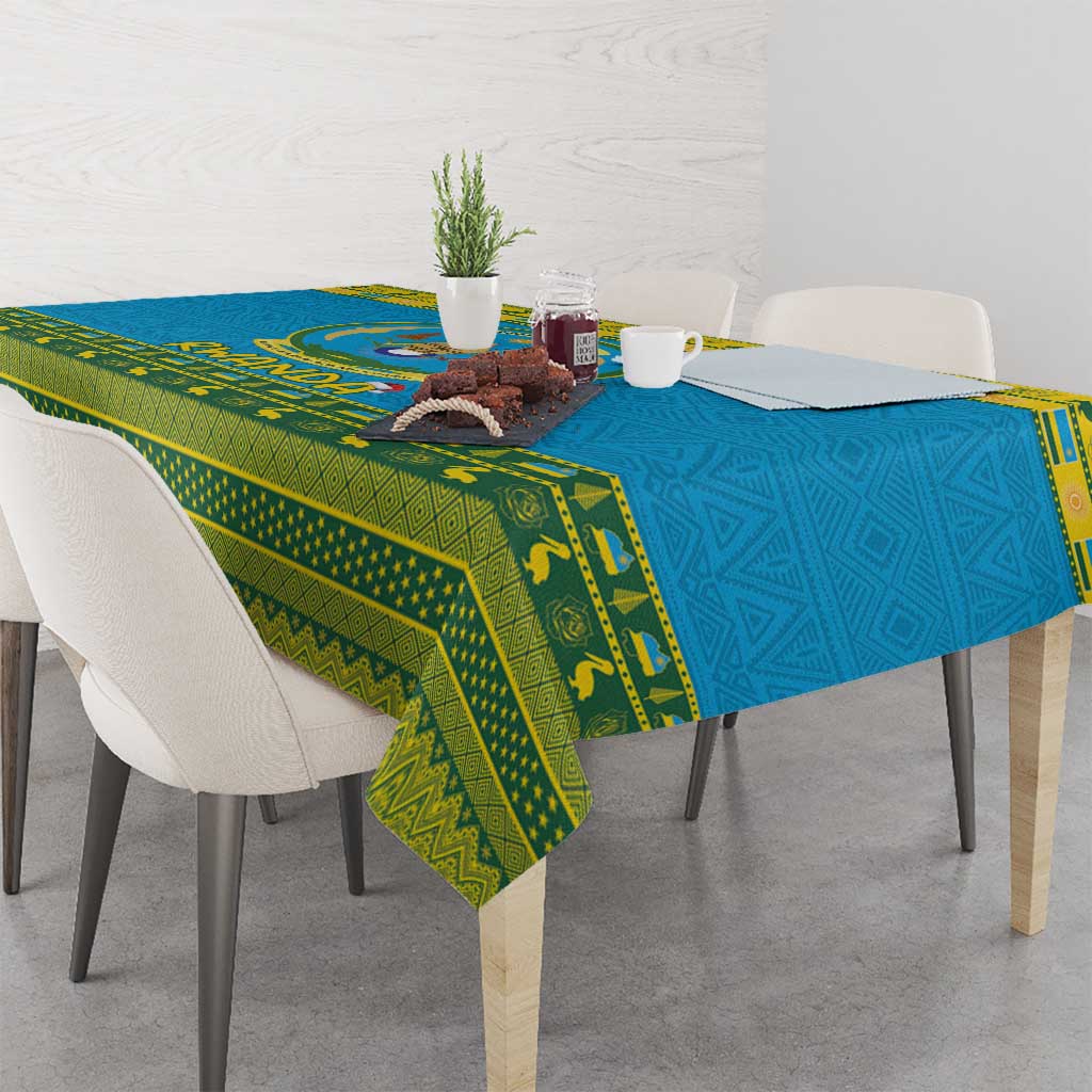 Rwanda Christmas Tablecloth Coat Of Arms Noheli Nziza - Wonder Print Shop