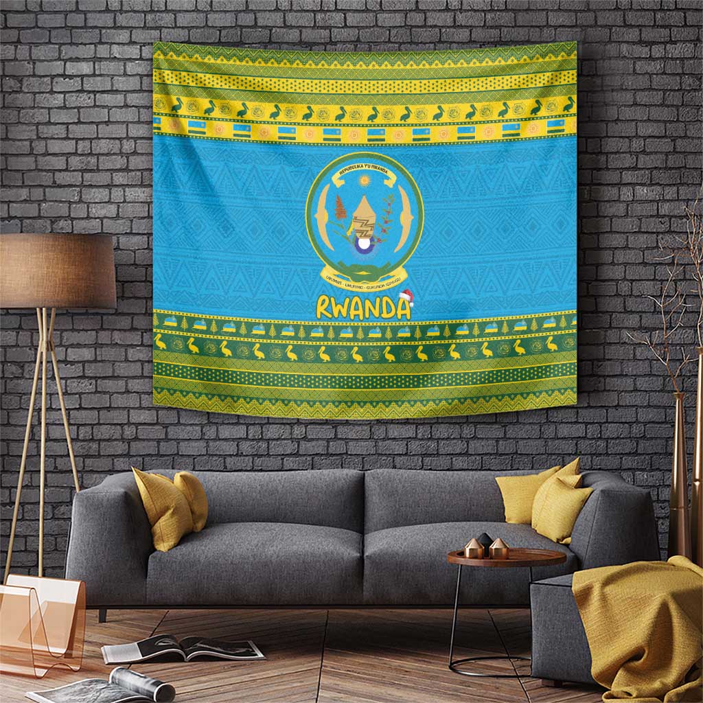 Rwanda Christmas Tapestry Coat Of Arms Noheli Nziza - Wonder Print Shop