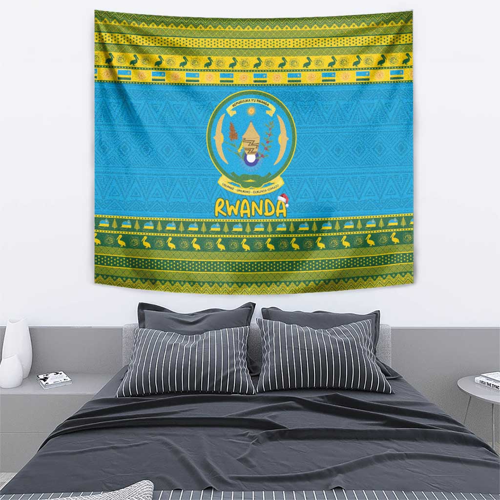 Rwanda Christmas Tapestry Coat Of Arms Noheli Nziza - Wonder Print Shop