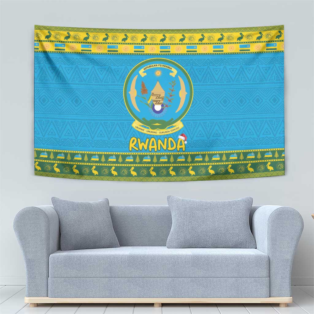 Rwanda Christmas Tapestry Coat Of Arms Noheli Nziza - Wonder Print Shop