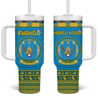 Rwanda Christmas Tumbler With Handle Coat Of Arms Noheli Nziza - Wonder Print Shop
