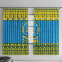 Rwanda Christmas Window Curtain Coat Of Arms Noheli Nziza - Wonder Print Shop