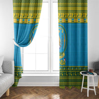 Rwanda Christmas Window Curtain Coat Of Arms Noheli Nziza - Wonder Print Shop